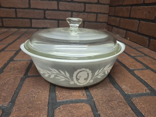 Vtg glasbake cameo - glasbake,